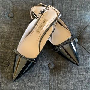 Black Patent Leather Slingback flats